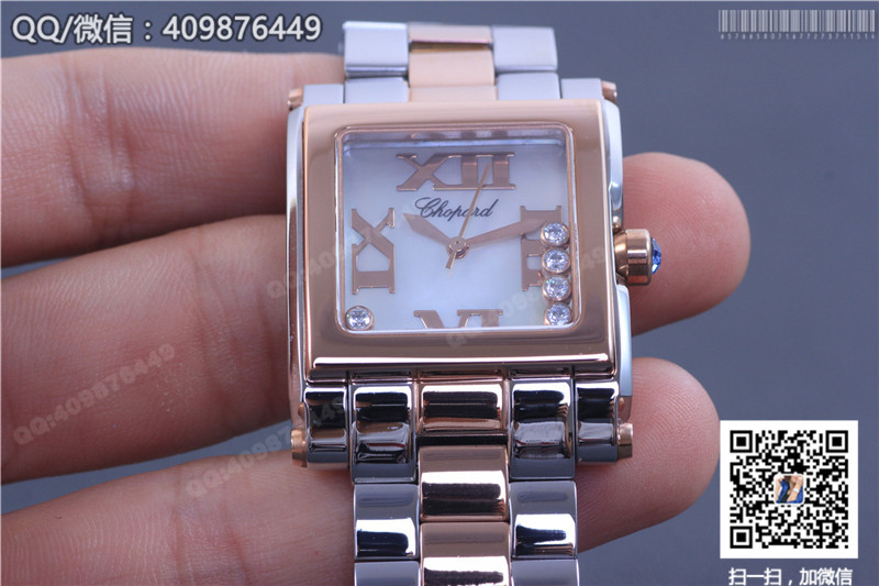 CHOPARD萧邦HAPPY DIAMONDS系列278516-6002间玫瑰金腕表