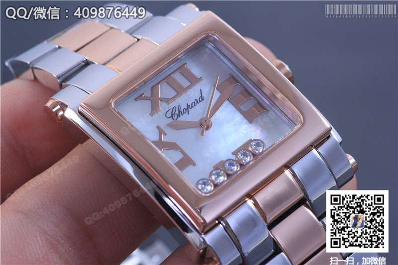 CHOPARD萧邦HAPPY DIAMONDS系列278516-6002间玫瑰金腕表