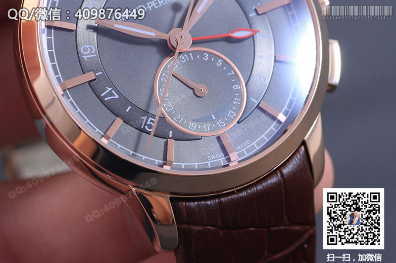 Girard-Perregaux芝柏男表系列49544-52-231-BB60双时区玫瑰金机械腕表