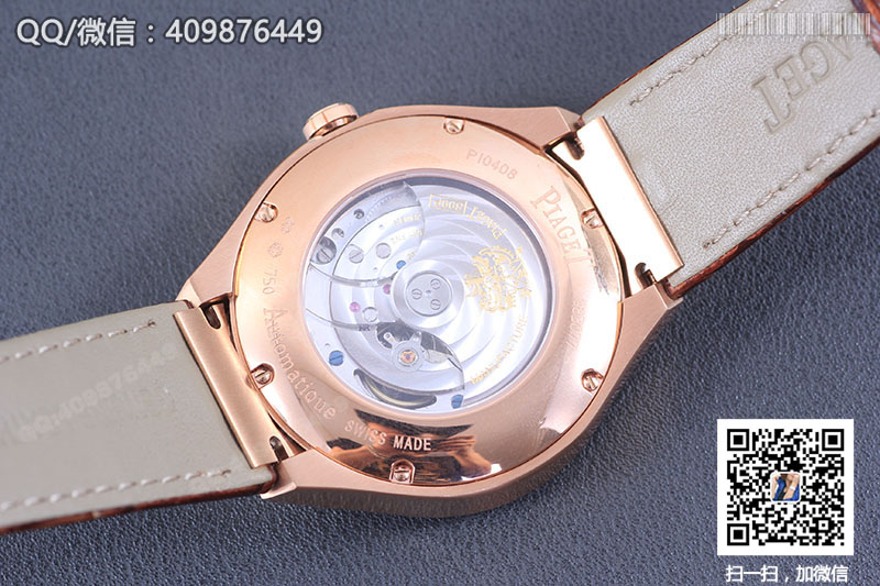 PIAGET伯爵POLO系列G0A38159玫瑰金镶钻机械腕表